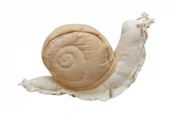 Хлопковая подушка-игрушка Snail 44X20 CM