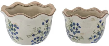 Набор из двух кашпо Ivaana 21X21X13 / 18X18X11 CM