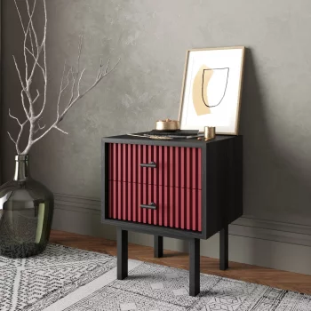 Тумбочка прикроватная Emerson 40X35X55 CM Red
