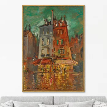 Псотер на холсте Nachtliches Paris 75X105 CM
