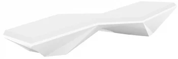 Шезлонг Faz Sun Chaise 204X70X42 CM белого цвета