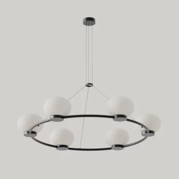 Люстра Irzo 6 матовый черный 110X110X314.5 CM