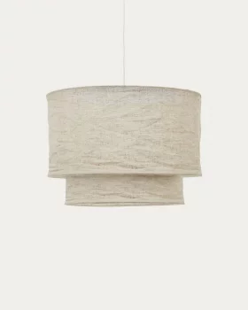 Абажур для потолочного светильника Mariela из льна, бежевый 60X40 CM