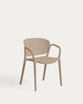 Штабелируемый уличный стул Ania бежевый 60X55X76 CM