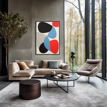 Постер на холсте Falling up into these colors 75X105 CM