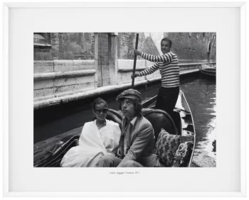 Постер Mick Jagger Venice 1971 103X83 CM