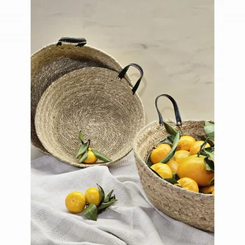 Набор круглых корзинок 30X10 CM 28X9 CM 24X6 CM