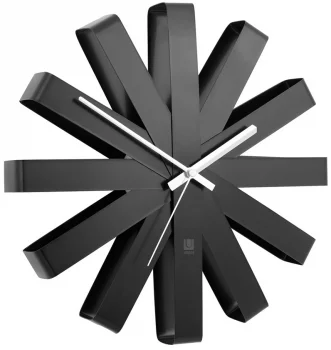 Часы настенные Ribbon Ø31 CM чёрныe
