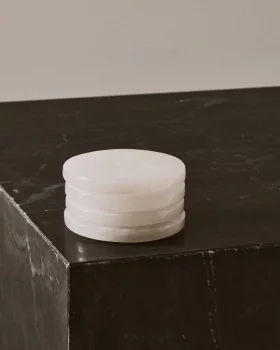Набор из 4 алабастровых подставок под стаканы Noreli 10X10X1 CM