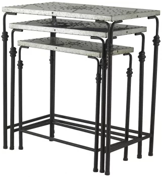 Комплект из трёх столиков Yalwa 61X36X66 / 55X29X59 / 48X23X50 CM
