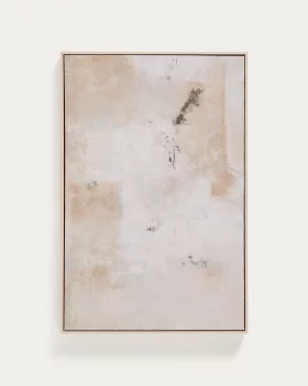 Абстрактная картина Silpa бежевого цвета 90X60X5 CM
