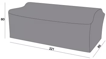 Защитный чехол на диван Капучино 221X89X80 CM