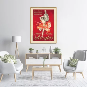 Постер Alcool De Menthe Ricqles 75X105 CM
