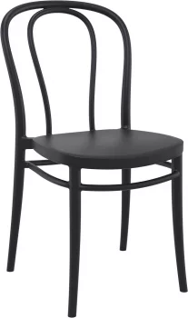 Стул пластиковый Victor 42X55X58 CM чёрный