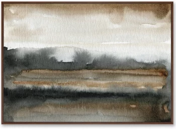 Постер на холсте Fields late autumn 105X75 CM