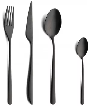 Набор из 24 столовых приборов Icon matte black