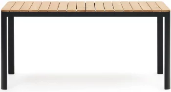 Уличный стол из алюминия и тика Bona 163X90X76 CM