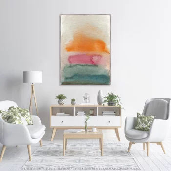Постер на холсте Sunset over the sea 75X105 CM