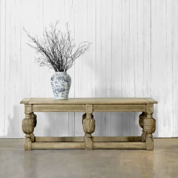 Стол консоль из дуба English Refectory 228X99X81 CM