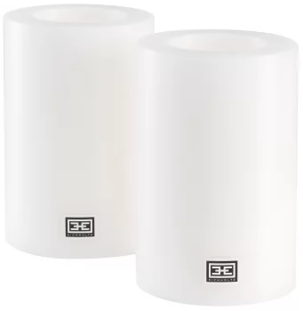 Набор из двух искусственных свечей 10X10X15 / 10X10X15 CM