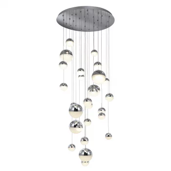Подвесная люстра Sphere LED 27L Ø80 хром BLUETOOTH CCT 500 CM
