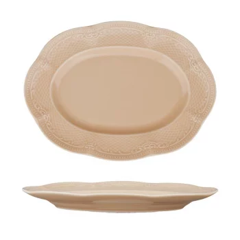 Овальное блюдо для подачи Peach Tea Aristocrat 30X23 CM