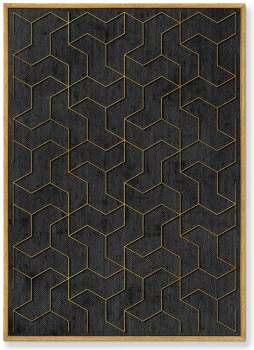 Диптих на холсте The Line ornament 75X105 / 75X105 CM