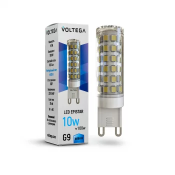 Светодиодная лампа Voltega Simple Капсула G9 10Вт (≈100Вт) 4000K