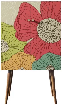 Комод на высоких ножках Berber 70X45X120 CM