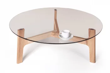 Стол журнальный Вуд Лак 90X35X90 CM