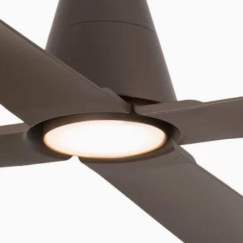 Потолочный вентилятор Typhoon LED коричневый 127X39 CM