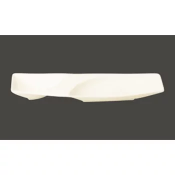 Тарелка RAK Porcelain Mazza прямоугольная, 2 секции, 53*17 см
