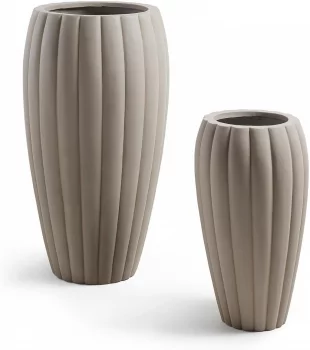 Набор из 2 больших ваз Linn 74X42X42 / 50X29X29 CM
