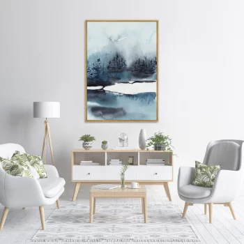 Постер на холсте Winter lake 75X105 CM