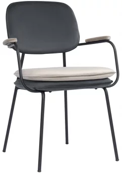 Стул с подлокотниками Pea 60X50X83 CM
