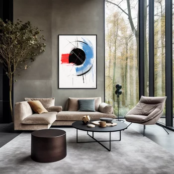 Постер на холсте Shape spectrum 75X105 CM