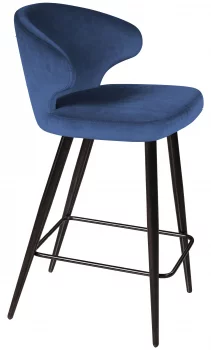 Стул полубарный Richard 51X51X91 CM синий 