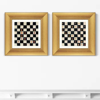 Диптих Book of Chess II Northern France 36X36 / 36X36 CM