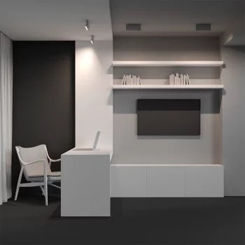 Потолочный светильник Базис поворотный 22X2.3X8.8 CM