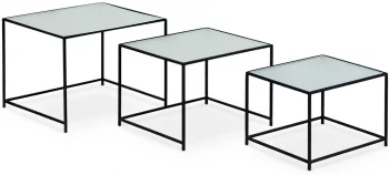 Комплект из трёх столиков Kondo 53X45X40 / 48X40X35 / 42X35X30 CM