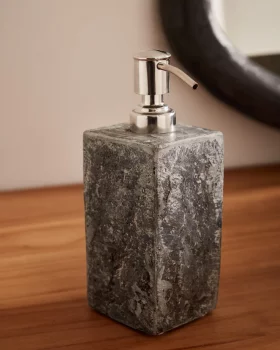 Серый дозатор для мыла Macinne 7.5X7.5X19.5 CM