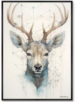 Набор из двух постеров на холсте Enchanted Deer 75X105 / 75X105 CM