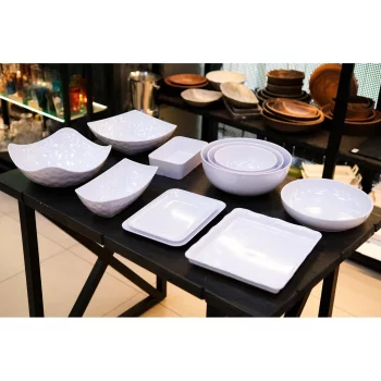 Салатник 3000 мл 30,5*30,5*9,7 см квадрат. White пластик меламин P.L. Proff Cuisine