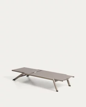 Шезлонг Capraia из алюминия с коричневым текстиленом 190.5X64X31 CM