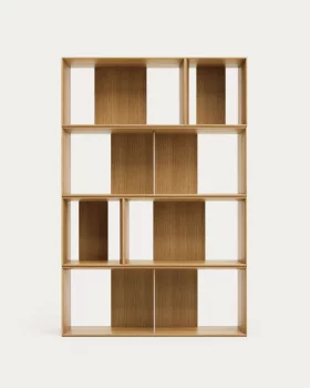Набор из 6 модульных стеллажных секций Litto из шпона дуба 101X152 CM