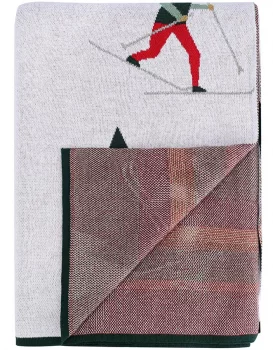 Плед из хлопка Let's Ski 130X180 CM