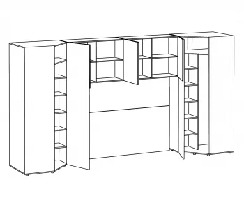 Композиция Modus 49 439.2X95.7X233 CM
