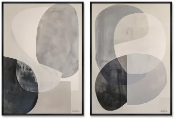 Композиция из двух репродукций картин на холсте Spatial forms 75X105 / 75X105 CM