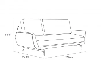 Диван трёхместный Ispani 230X90X88 CM