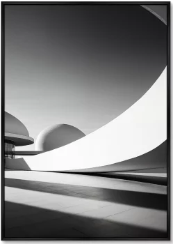 Диптих репродукций на холсте Architecture Curves of large arches 75X105 / 75X105 CM